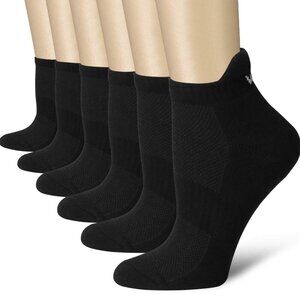 6 Pairs Black Compression Socks for Women & Men Circulation